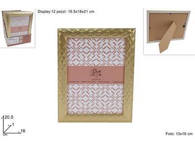 CORNICE ORO FANTASIA ROMBI - 13x18 CM CORNICE ORO FANTASIA ROMBI - 13x18 CM