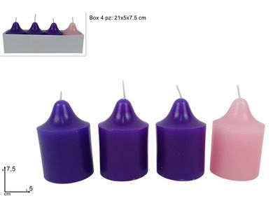 CANDELE AVVENTO - SET 4 PEZZI CANDELE AVVENTO - SET 4 PEZZI