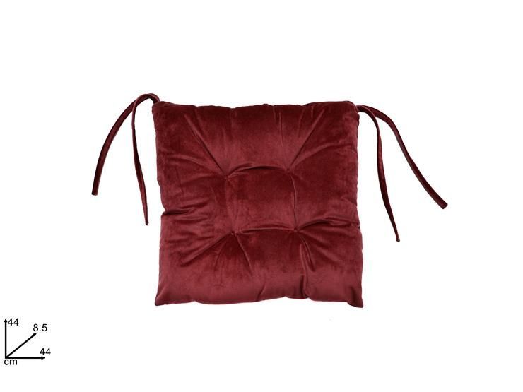 CUSCINO SEDIA IN VELLUTO - BORDEAUX