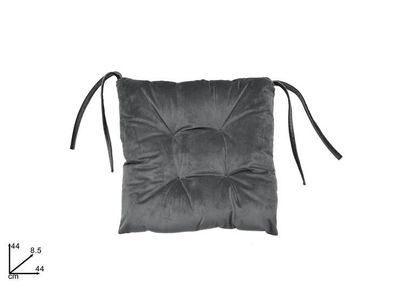 CUSCINO SEDIA IN VELLUTO - GRIGIO CUSCINO SEDIA IN VELLUTO - GRIGIO