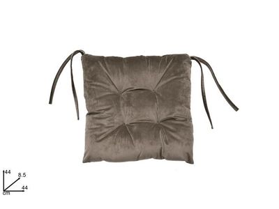 CUSCINO SEDIA IN VELLUTO - TORTORA CUSCINO SEDIA IN VELLUTO - TORTORA