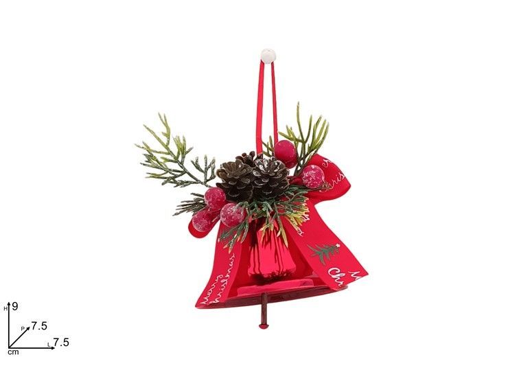 APPENDINO DECORATIVO A CAMPANA - ROSSO LUCIDO