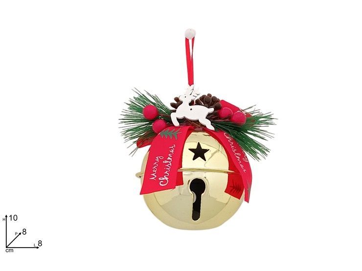 APPENDINO DECORATIVO A CAMPANELLO - ORO LUCIDO