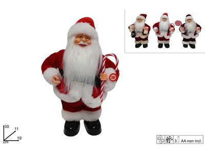 BABBO NATALE CON MUSICA E MOVIMENTO - 30 CM BABBO NATALE CON MUSICA E MOVIMENTO - 30 CM