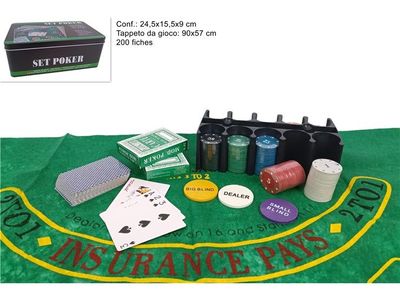 CONFEZIONE SET POKER CASINO' CONFEZIONE SET POKER CASINO'