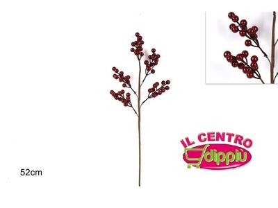 STELO CON BACCHE DECORATIVE - 52 CM STELO CON BACCHE DECORATIVE - 52 CM