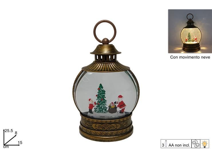 LANTERNA AMPOLLA CON SCENARIO, LUCI E MOVIMENTO