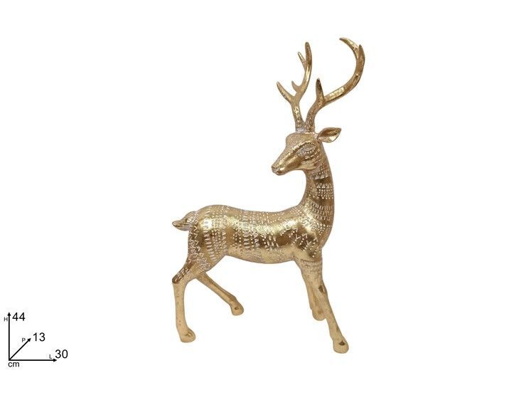 RENNA ORO DECORATA 44CM RENNA ORO DECORATA 44CM