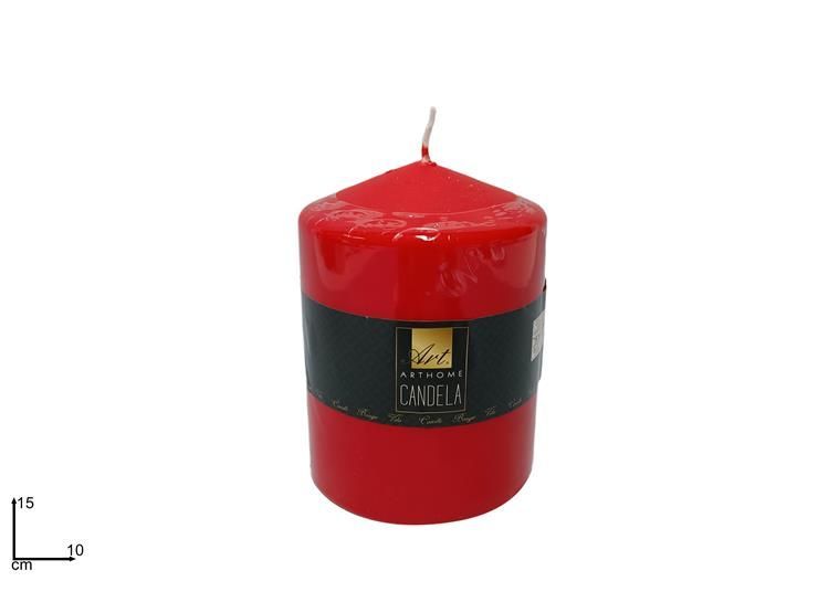 CANDELA 15X10CM ROSSO