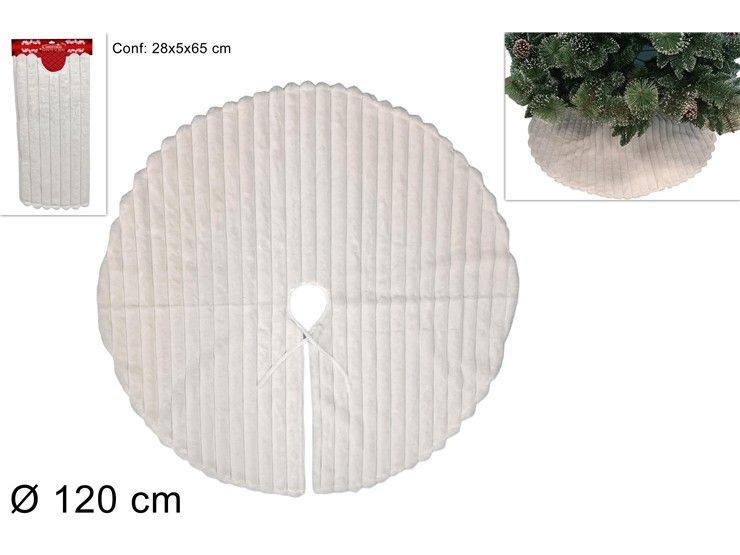 TAPPETO ALBERO 120CM PELLICCIA BIANCA TAPPETO ALBERO 120CM PELLICCIA BIANCA
