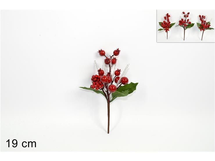 SPILLONE BACCHE CON FOGLIE E STELI INNEVATI 3ASS SPILLONE BACCHE CON FOGLIE E STELI INNEVATI 3ASS