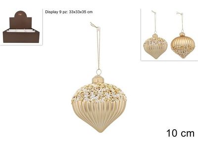 PALLA VTR GOCCIA 10CM ORO