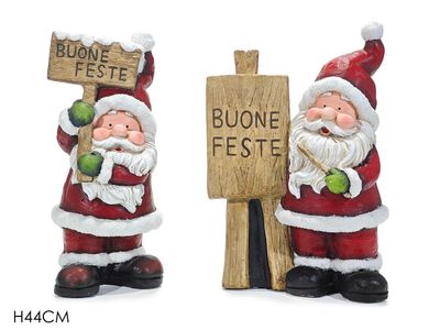 BABBO NATALE H44CM 2ASS