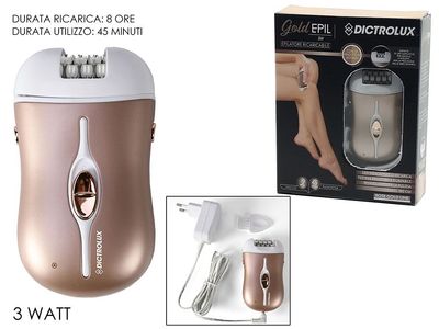 EPILATORE RICARICABILE  "GOLD EPIL" 3W