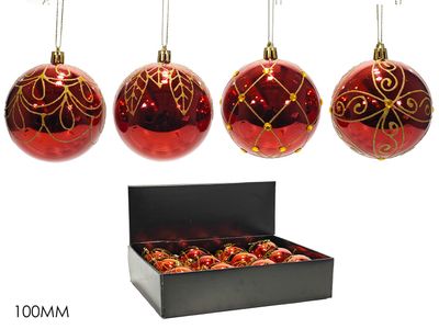 PALLA 10 CM ROSSO 4ASS IN DISPLAY