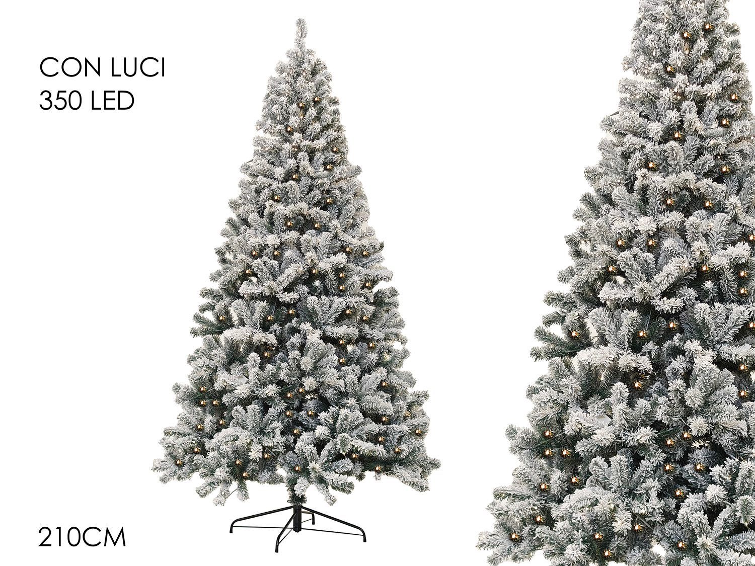 ALBERO MT 2.1/800 PVC CON 350 LED MONTE EVANS