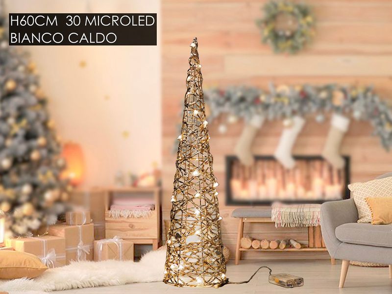 CONO H60 CM CON 30 MICROLED B.CALDO