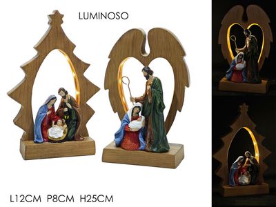 NATIVITA'  LUCI BIANCO CALDO H25CM