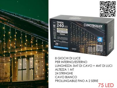 TENDA BIANCO CALDO 4MTX1MT 240LED
