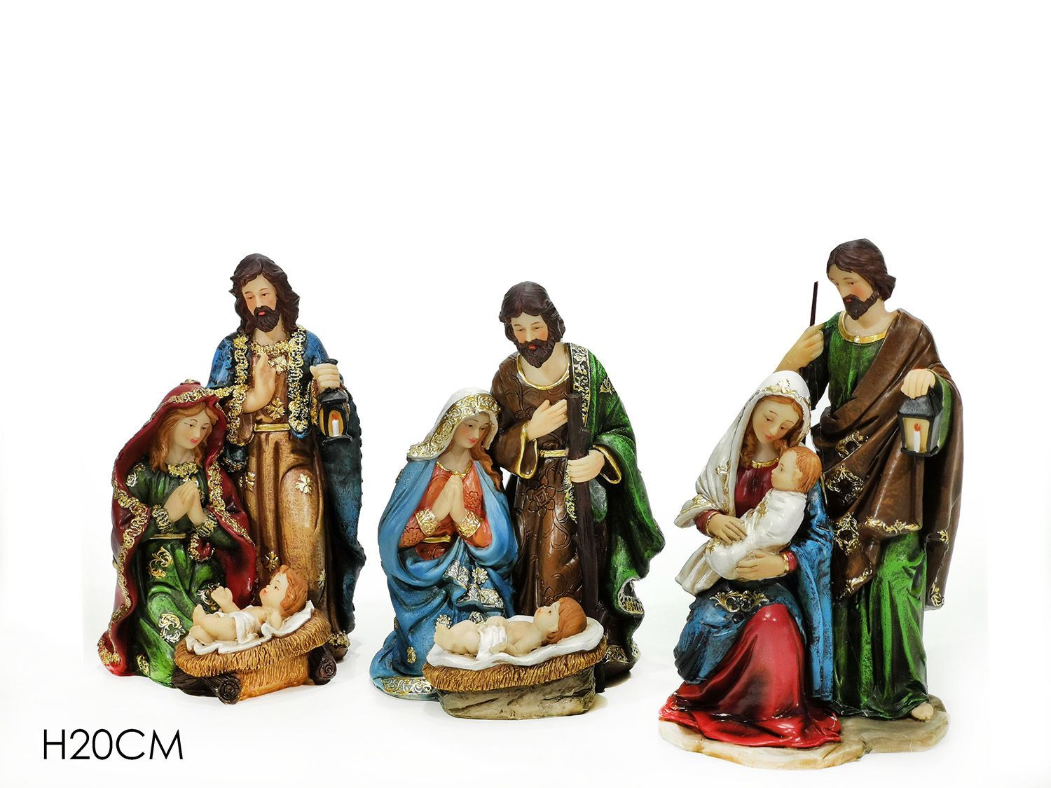 SET NATIVITA' SU BASE H20CM 3ASS
