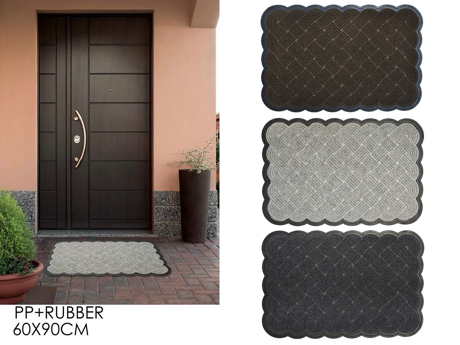 TAPPETO INTRECCIATO 60X90CM 3ASS