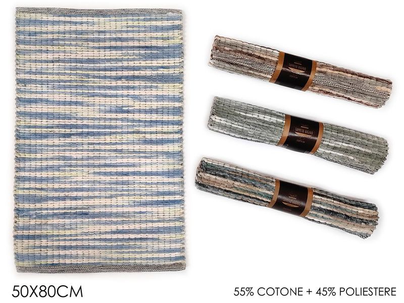 TAPPETO BAGNO MULTICOLOR 50X80CM 4ASS