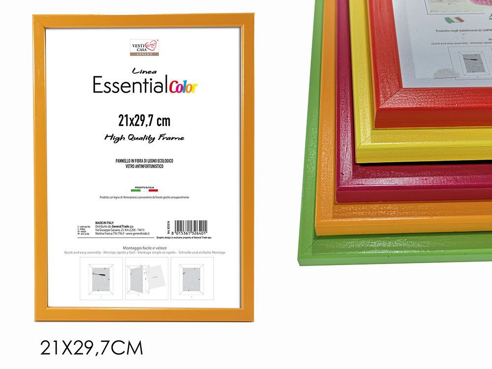 CORNICE ESSENTIAL COLOR 21X29,7 CM 6 ASS