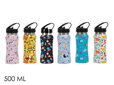 BORRACCIA TERMICA KIDS 500ML 6ASS