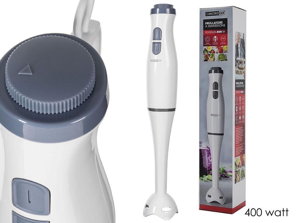 FRULLATORE IMMERSIONE 400W BIANCO 2 VELOCITA' E REGOLATORE