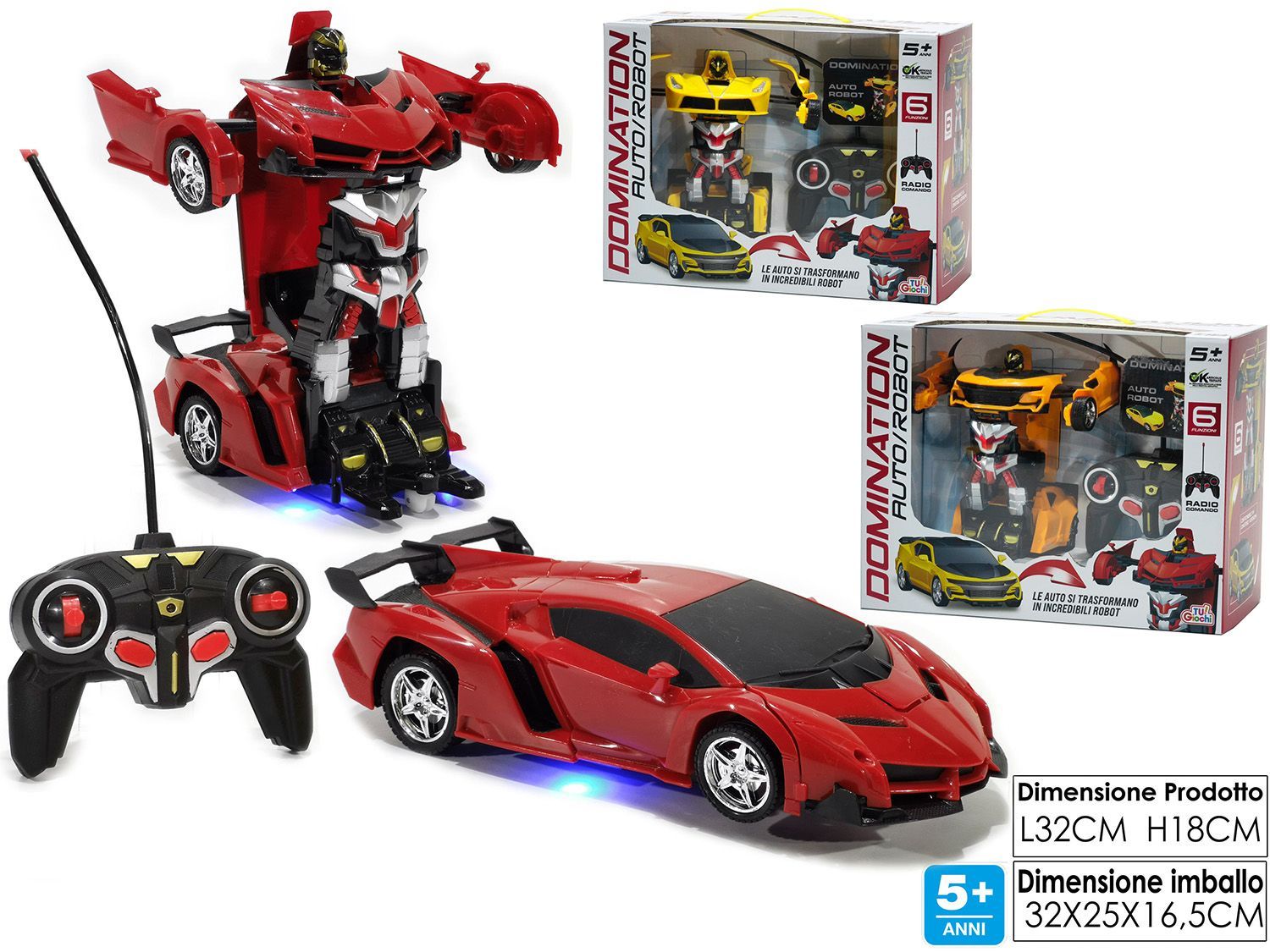 DOMINATION AUTO ROBOT R/C 6FUNZ. 3ASS