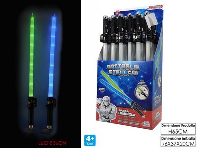 SPADA LUMINOSA B/O C/SUONO 2ASS DISPL