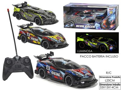 AUTO R/C 4 FUNZIONI C/LED 3ASS
