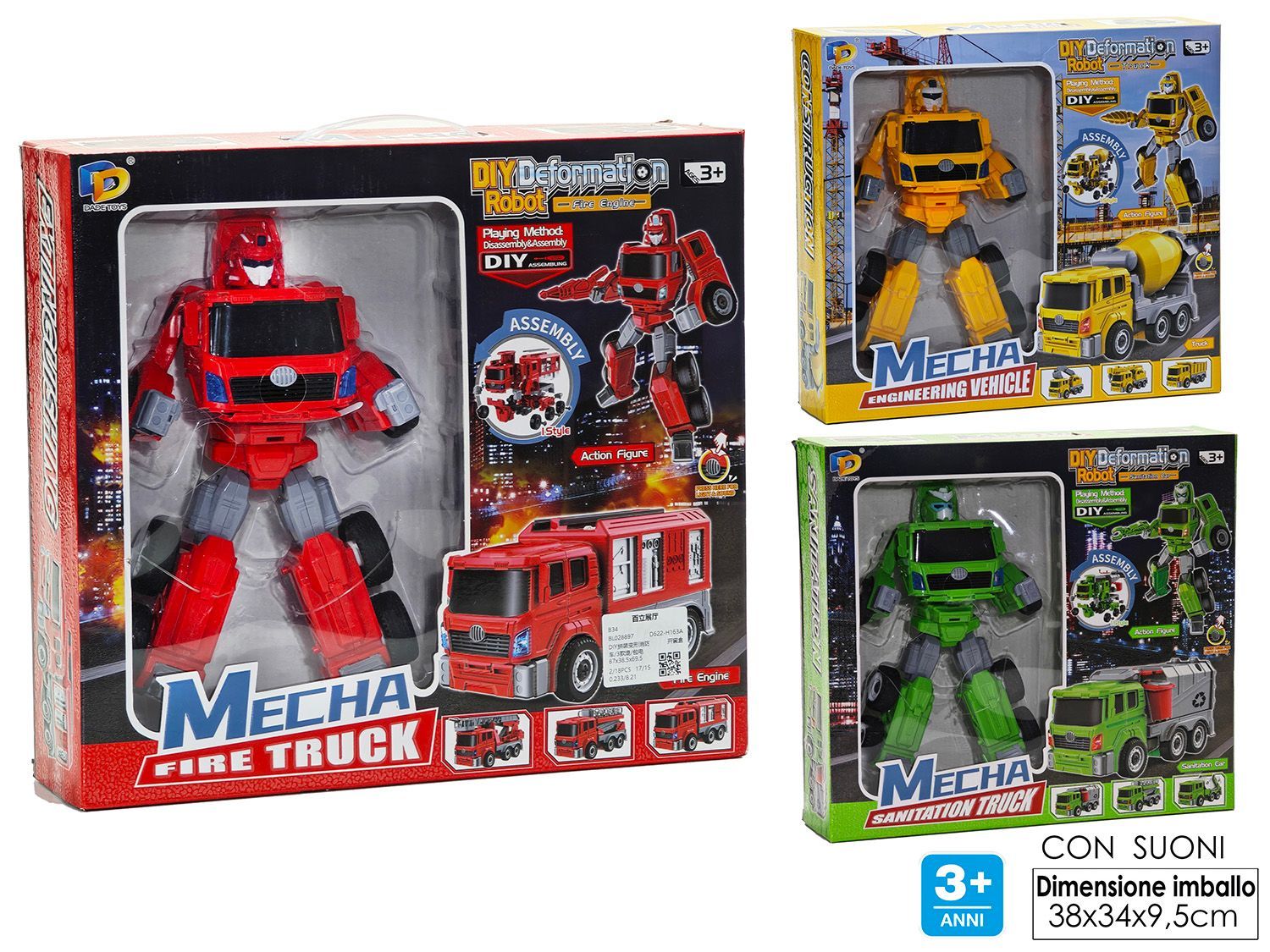 ROBOT TRASFORMABILE TRY-ME 3ASS