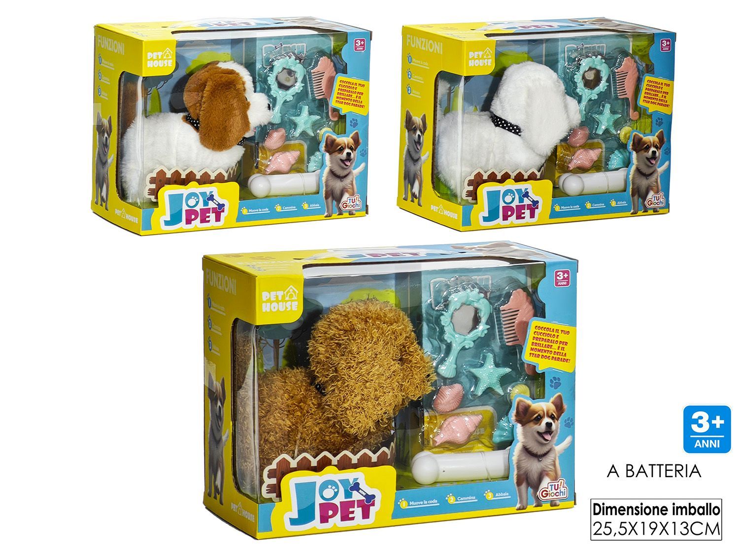 CANE SUONO E MOVIMENTO 3ASS Battery Opereted