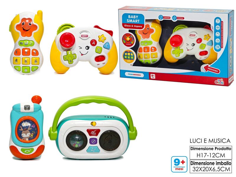 BABY SMART TELEFONINO TRY-ME LU/MUS 2ASS