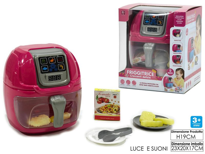 FRIGGITRICE AD ARIA GIOCO BATTERY OPERATED LUCI E SUONI