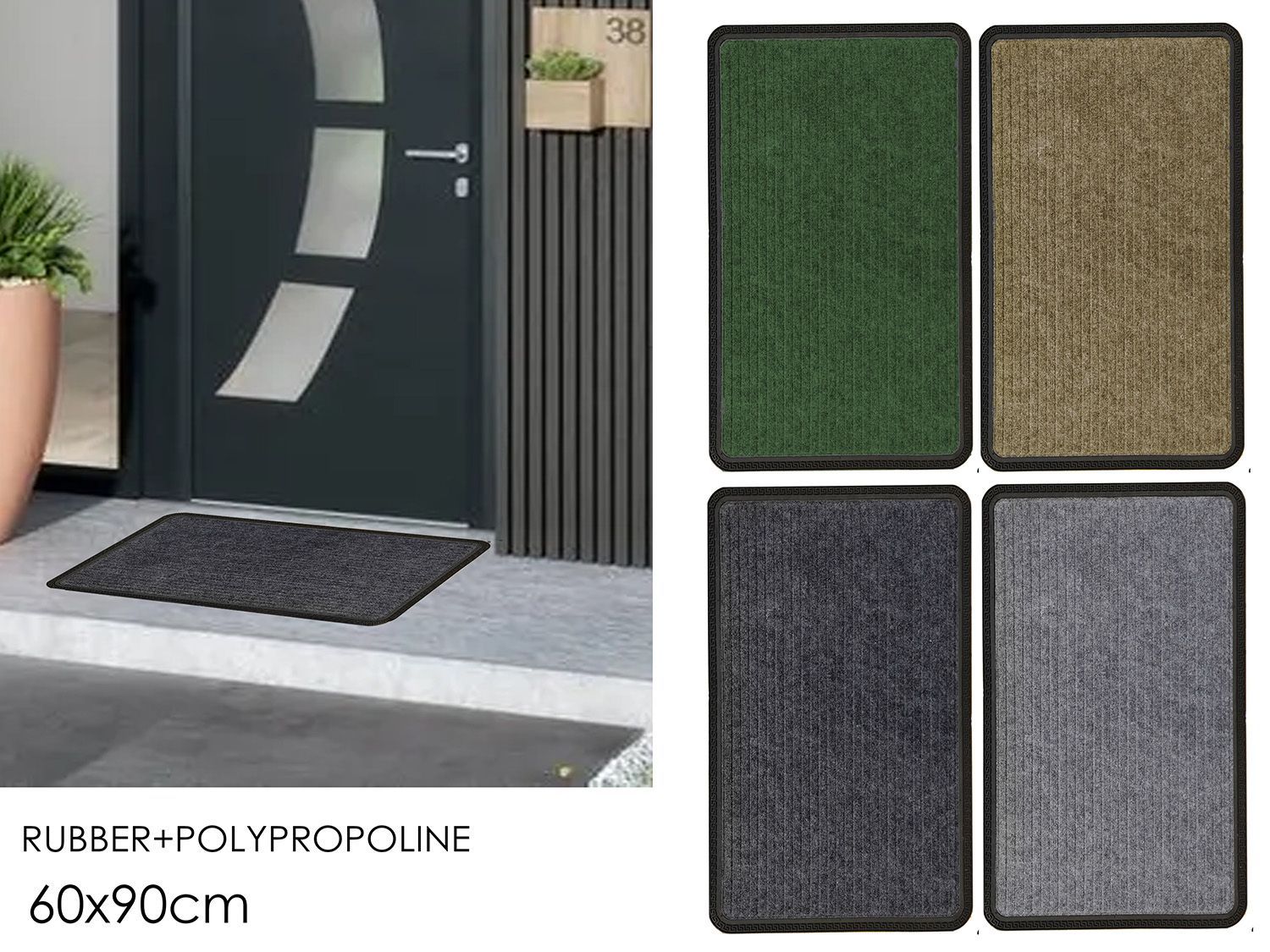 TAPPETO CON STRISCE 60X90CM 6ASS