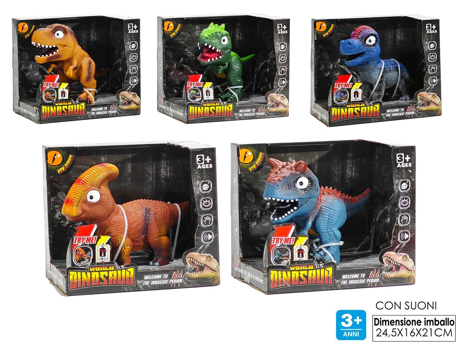 DINOSAURO TRY-ME SUONO 5ASS