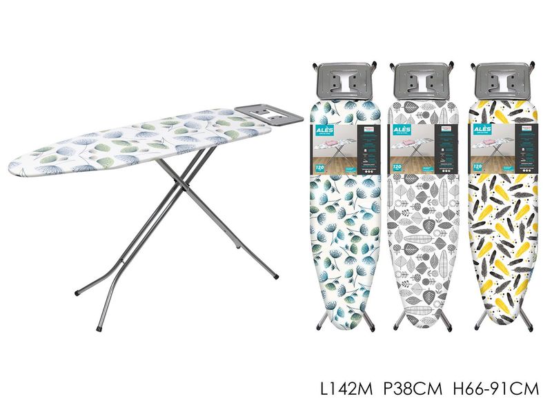 ASSE DA STIRO C/BASE APP. 120x38CM 3 ASS