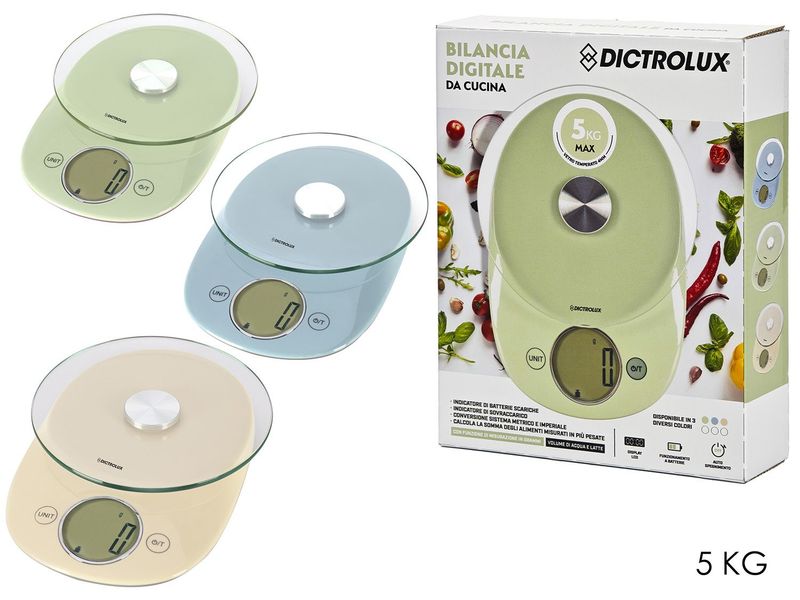BILANCIA CUCINA 5KG 3ASS