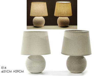 LAMPADA DA TAVOLO 21XH29CM E14 2ASS. LAMPADA DA TAVOLO 21XH29CM E14 2ASS.