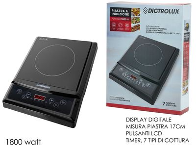 PIASTRA A INDUZIONE ELETTRICA 1P. 1800W PIASTRA A INDUZIONE ELETTRICA 1P. 1800W
