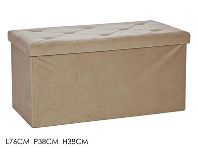 POUF RICHIUDIBILE 76X38CM VELLUTO TORT.