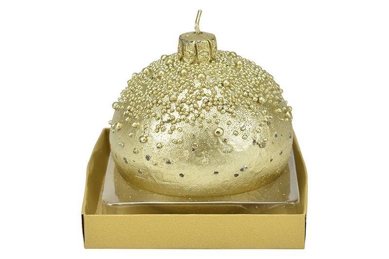 CANDELA DECORAZIONE PALLINE D.9CM M.019 ORO