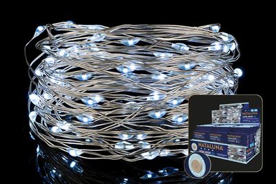 20 MICROLED a BATTERIE 2METRI USO INTERNO COL. BIANCO 20 MICROLED a BATTERIE 2METRI USO INTERNO COL. BIANCO