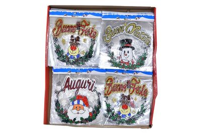 VETROFANIA NATALIZIA 42X47 M.16A 4ASS VETROFANIA NATALIZIA 42X47 M.16A 4ASS