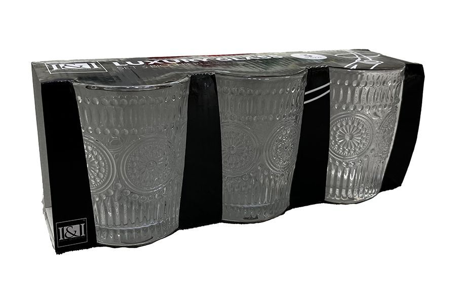 SET 3 BICCHIERI 300ML M.T04 TRASPARENTE