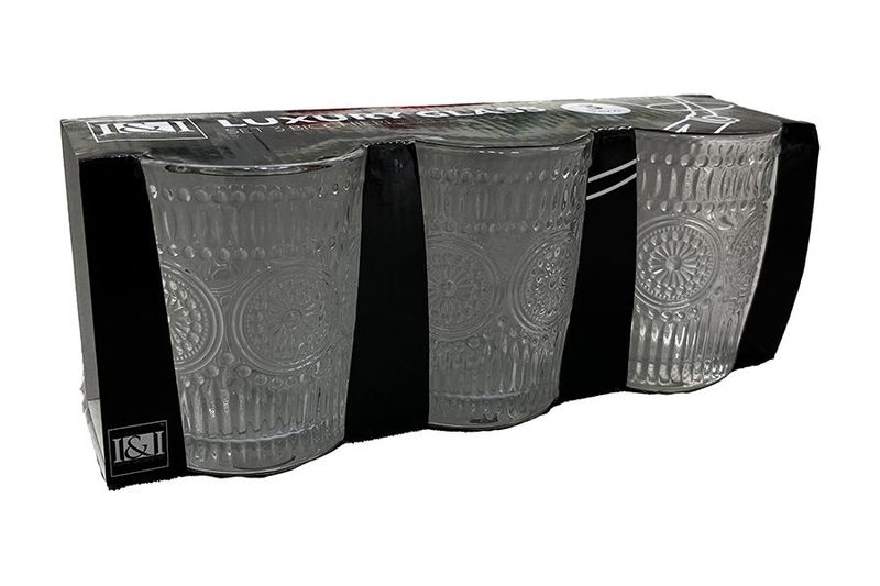 SET 3 BICCHIERI 300ML M.T04 TRASPARENTE