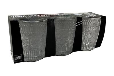SET 3 BICCHIERI 300ML M.T04 TRASPARENTE