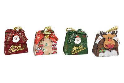 BORSA NATALIZIA 12X10CM M.6498-1 4ASS